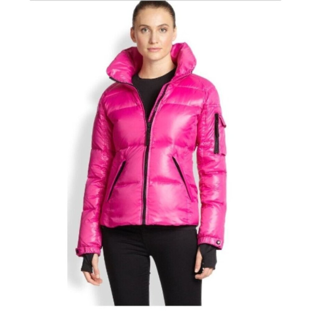 SAM New York Magenta Pink Iconic Freestyle 80%Goose Down Winter Puffer Jacket ~S